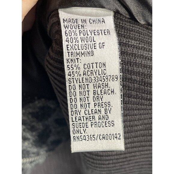 Peter Nygard Womens OX Animal Print Cardigan Sweater Jacket With Zipper & Pocket - Picture 5 of 16